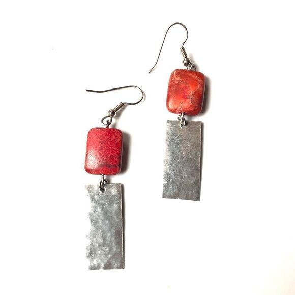 🍭6/$30 | Dual Geometric Dangle Earrings - Picture 1 of 3